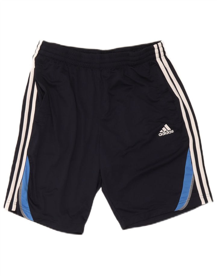 Adidas Damen Sportshorts Medium Marineblau Colourblock Polyester