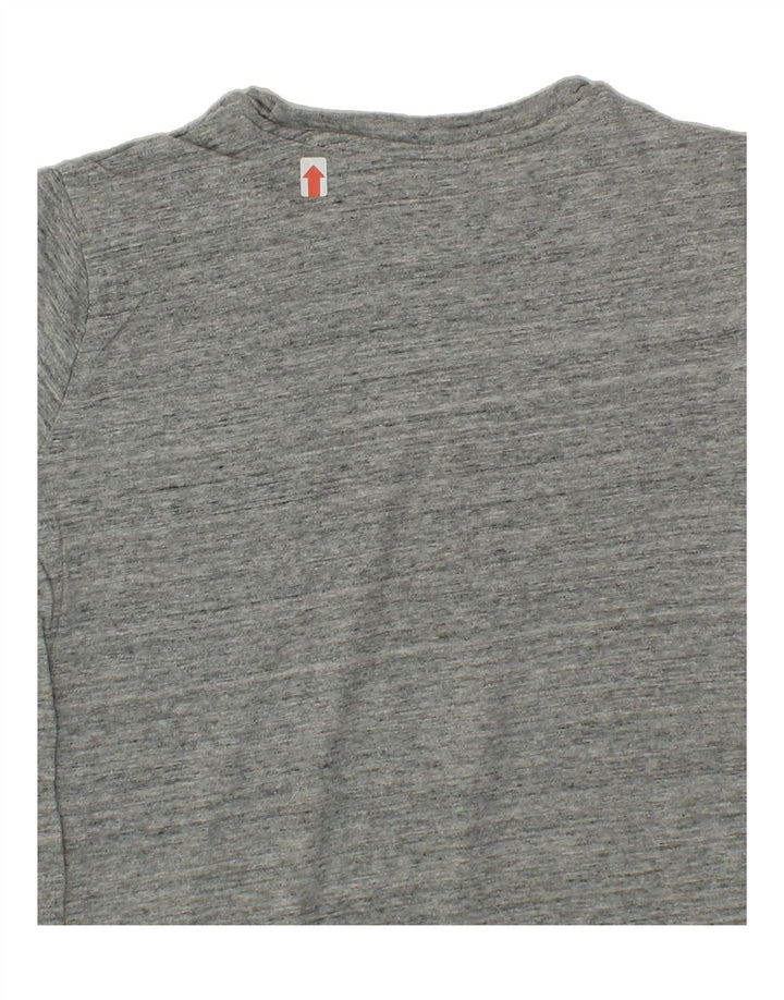 LEVI'S Womens Graphic T-Shirt Top UK 10 Small Grey Flecked Vintage Levi's and Second-Hand Levi's from Messina Hembry 