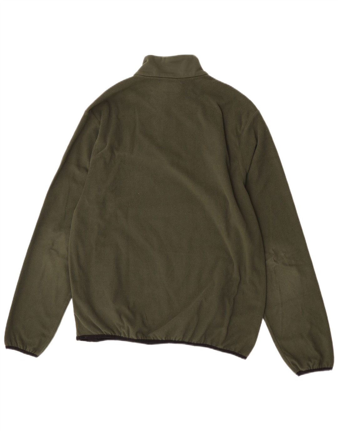 Kappa Damen-Fleecepullover mit Reißverschluss, XL, Khaki, Polyester
