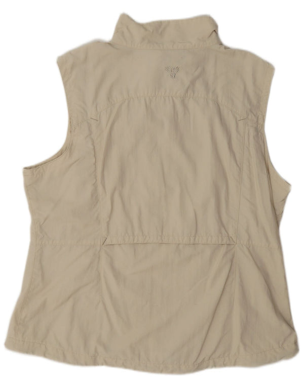 Jack Wolfskin Damen Utility Gilet UK 22/24 3XL Beige Polyamid