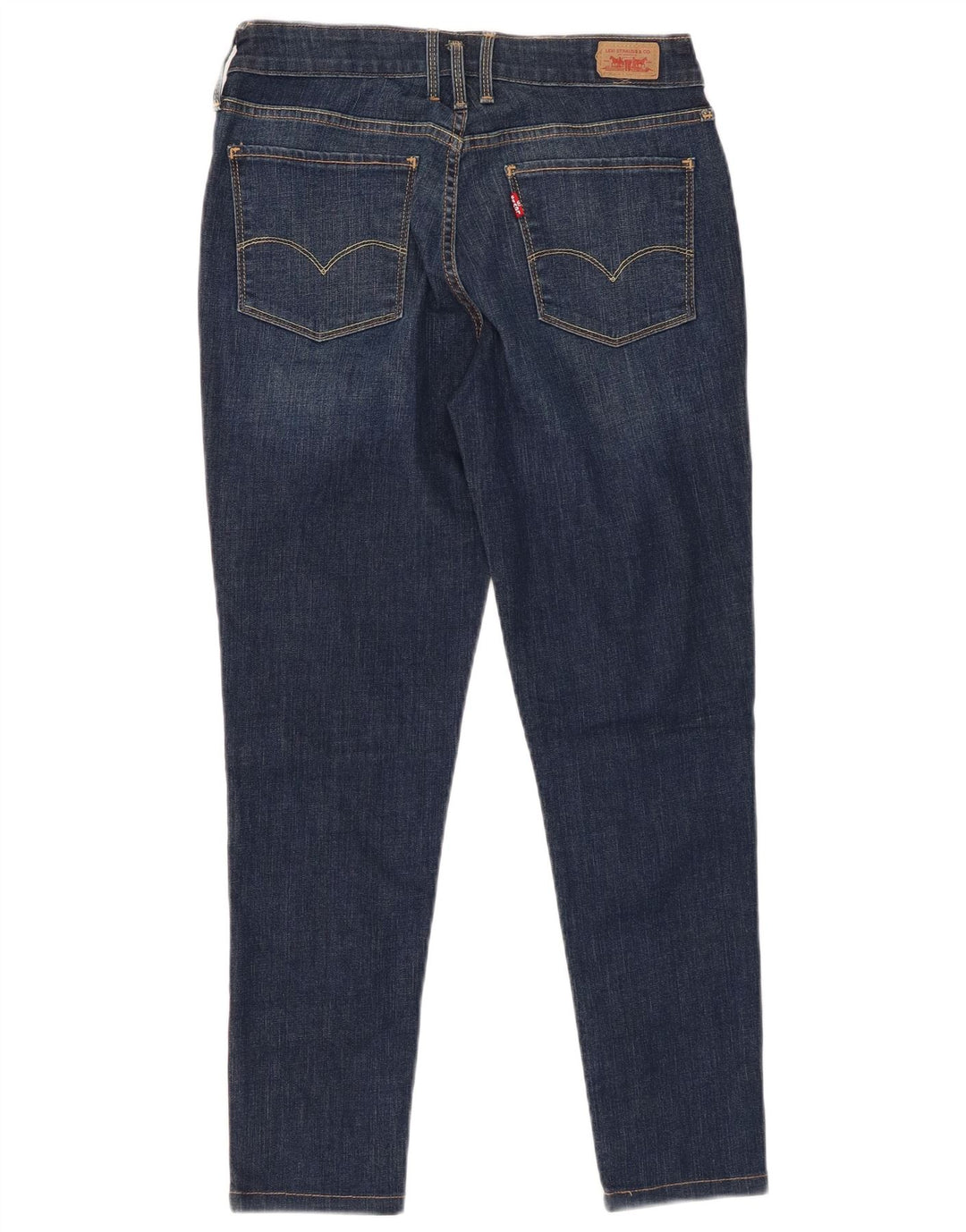 LEVI'S Damen Crop Legging Skinny Jeans W30 L26 Blaue Baumwolle