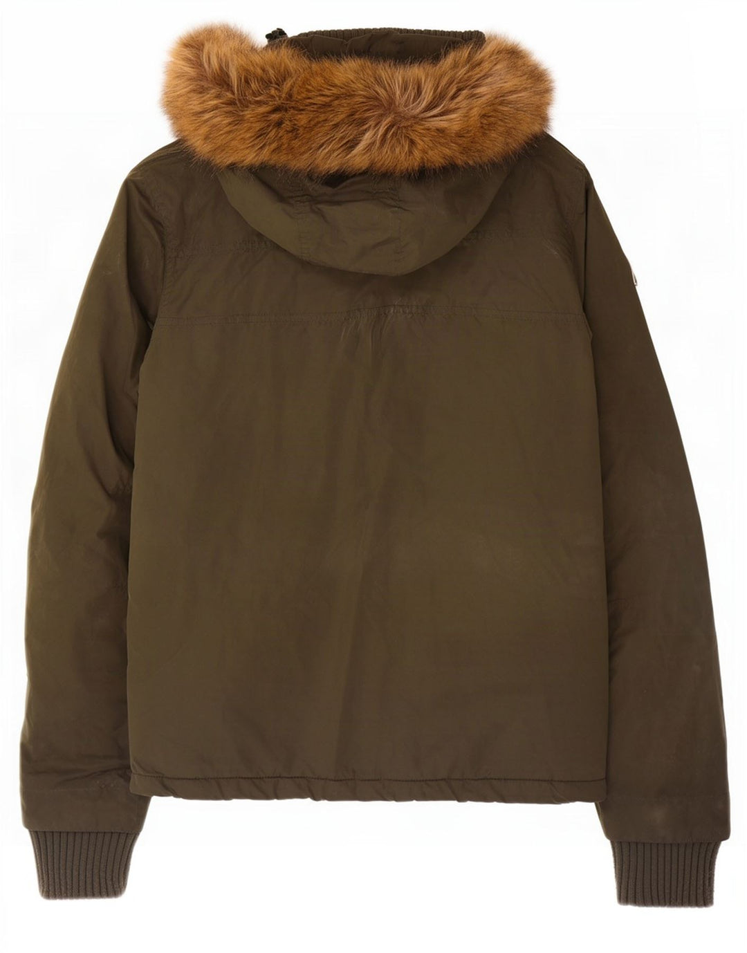 Superdry Damen-Windbreakerjacke mit Kapuze, UK 14, mittleres Khaki, Polyester