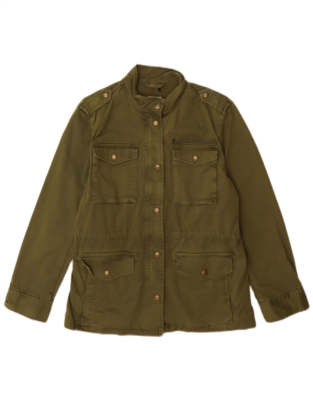 Gap Damen Übergroße Militärjacke UK 10 Small Grüne Baumwolle