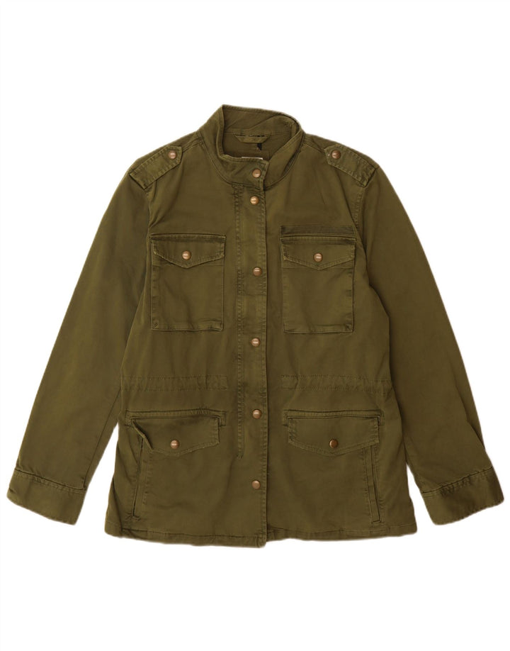 Gap Damen Übergroße Militärjacke UK 10 Small Grüne Baumwolle