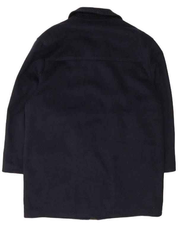 Dolomiten Mens Overcoat IT 52 XL Navy Blue Wool