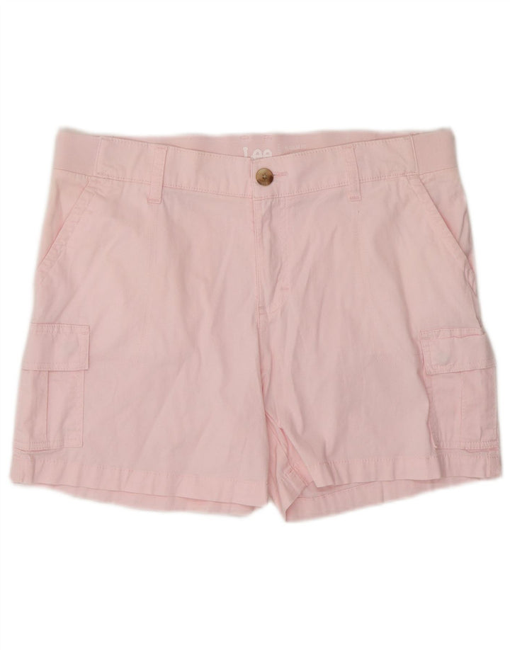 LEE Damen-Cargoshorts mit normaler Passform, US 12, Größe L, W34, rosa Baumwolle