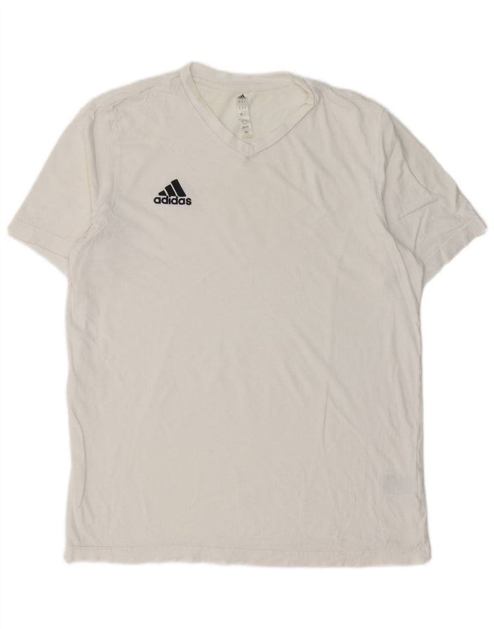 ADIDAS Herren T-Shirt Top Mittelweiße Baumwolle