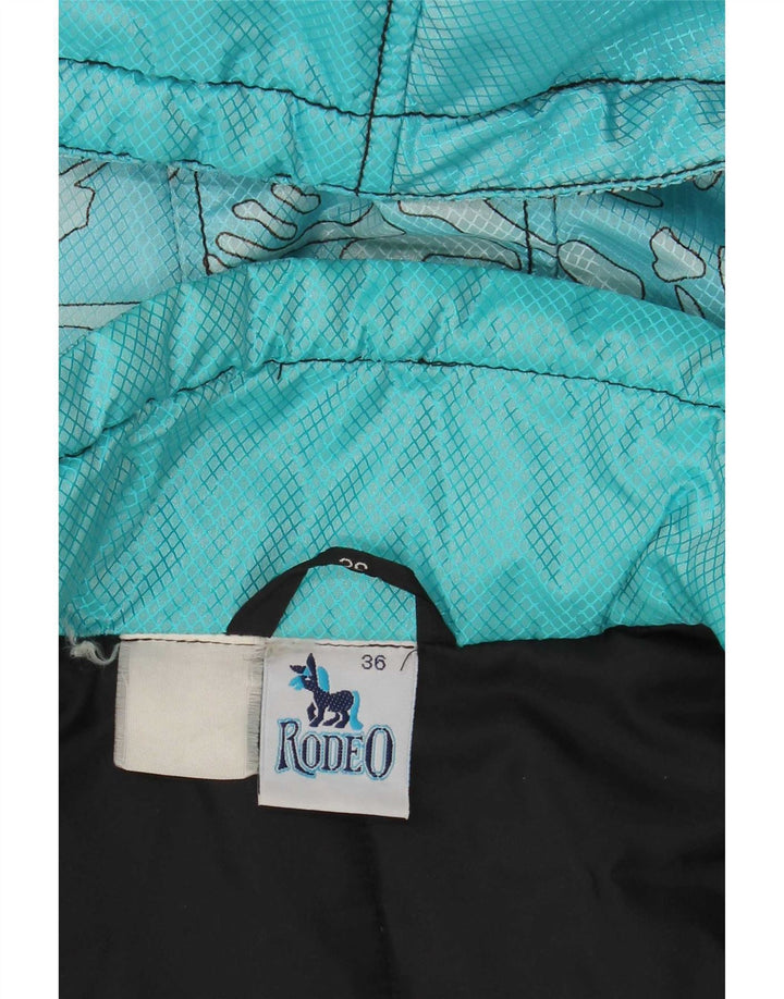 Rodeo Damen-Windbreaker-Mantel mit Kapuze, übergroß, Größe 36, XS, Blau
