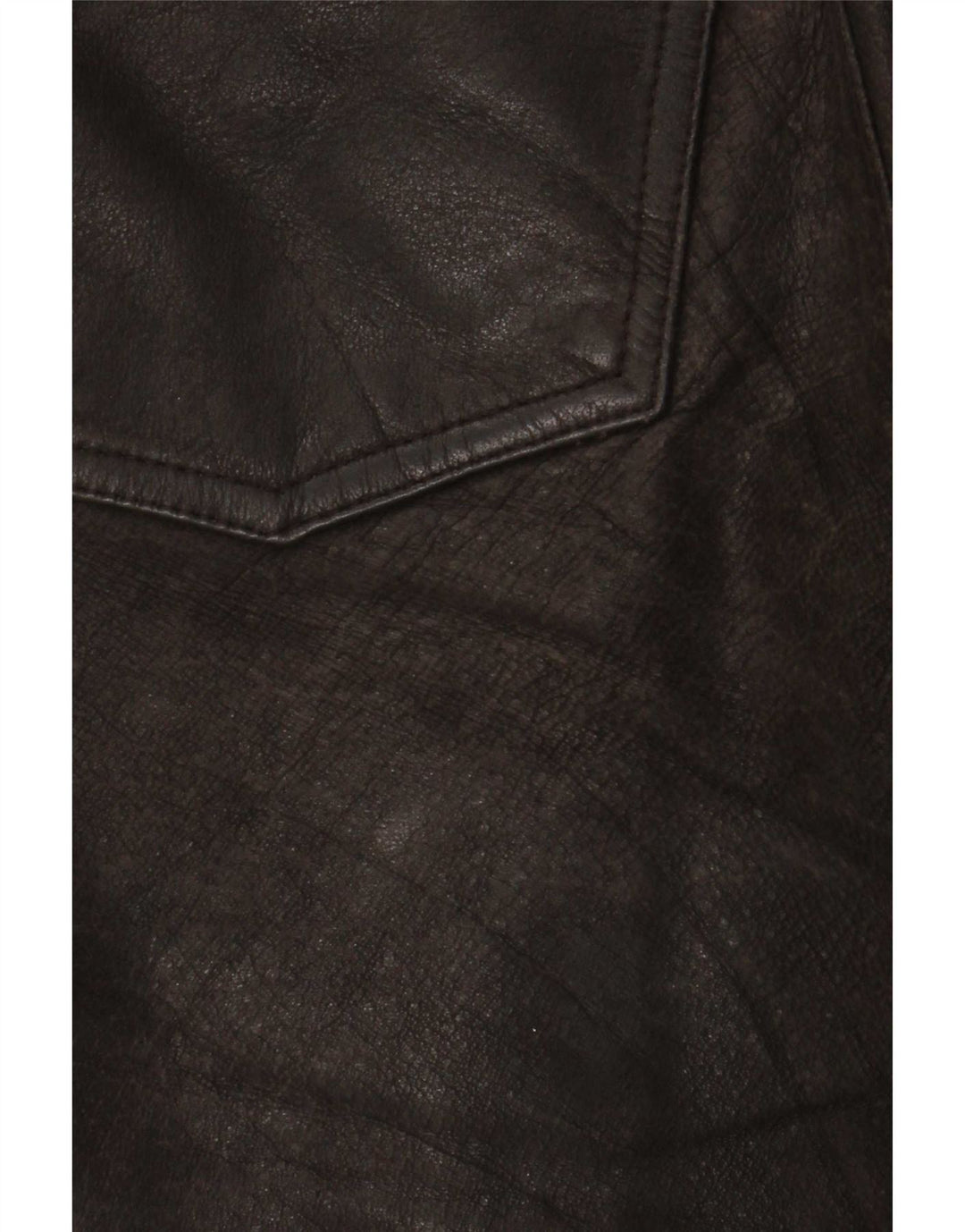 Vintage Herren gerade Lederhose W34 L32 Braun