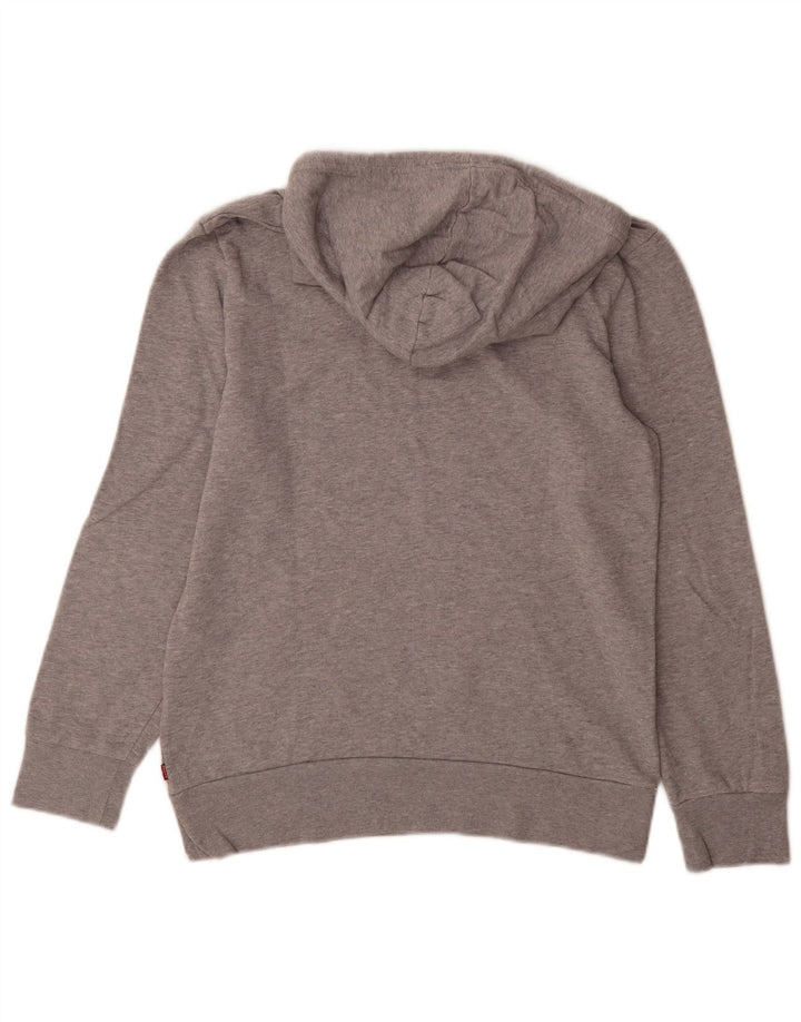 LEVI'S Herren-Kapuzenpullover mit Grafik, Größe S, graue Baumwolle