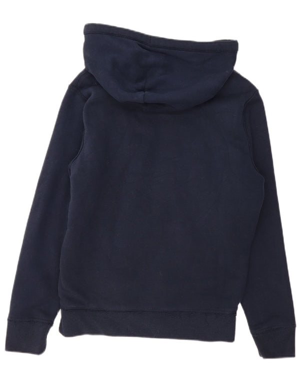 Hollister Damen-Pullover mit übergroßem Reißverschluss und Kapuze, UK 6, XS, Marineblau, Baumwolle