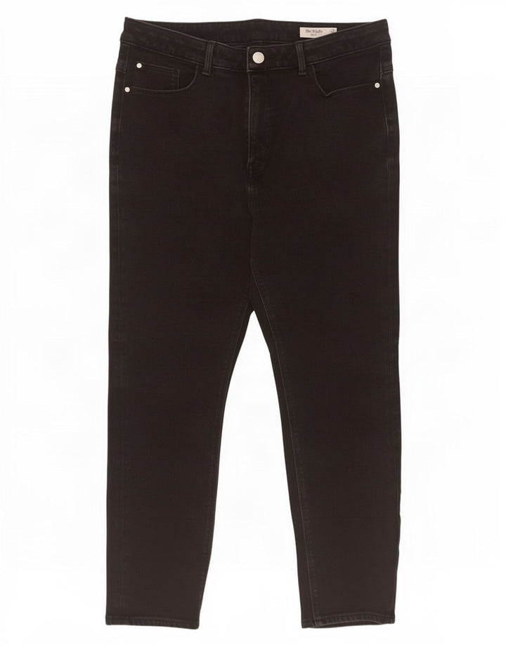 Marks & Spencer Damen The Magic Slim Jeans UK 16 Large W30 L27 Schwarz