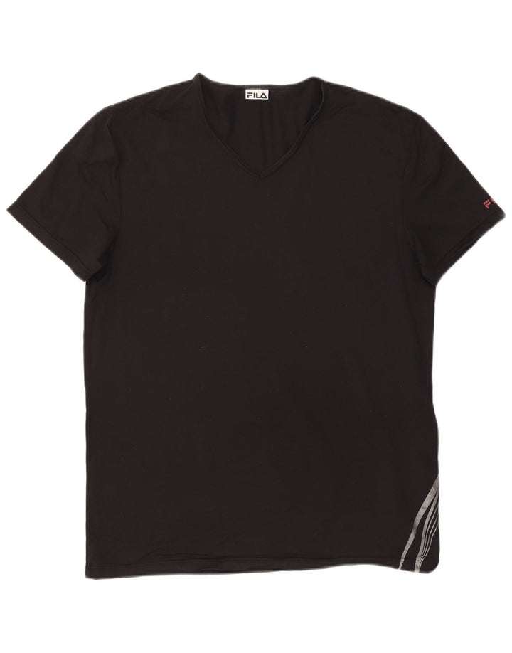 FILA Herren T-Shirt Top Large Schwarz