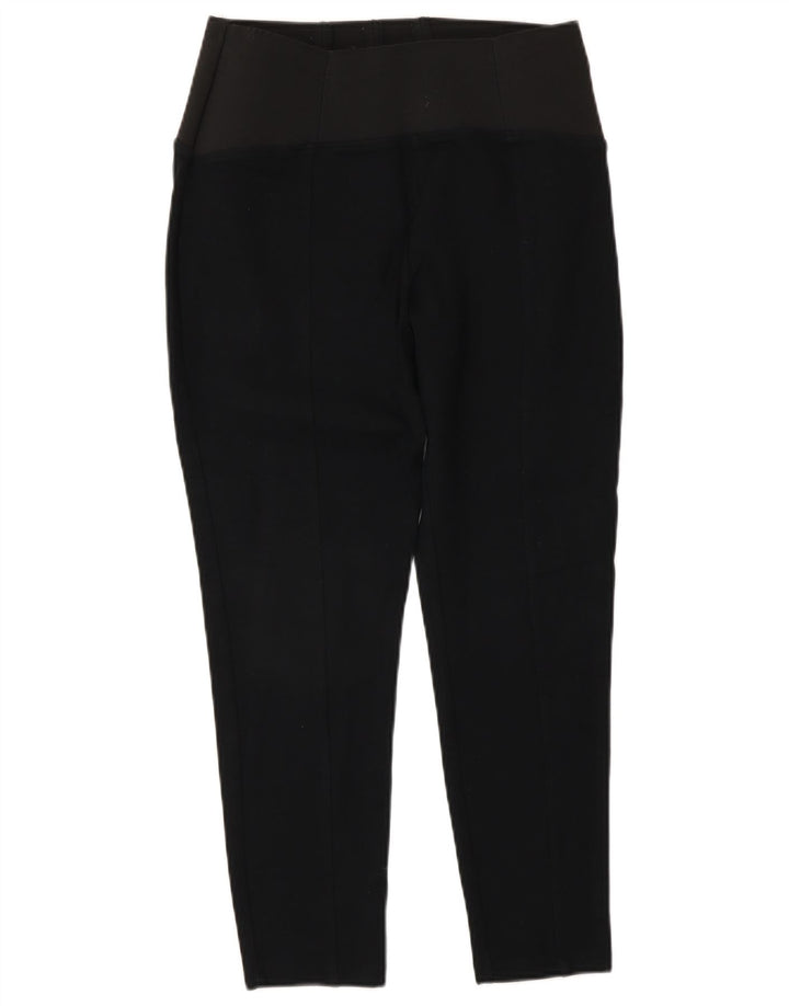 Marks & Spencer Damen Crop Leggings UK 12 Mittelschwarze Viskose