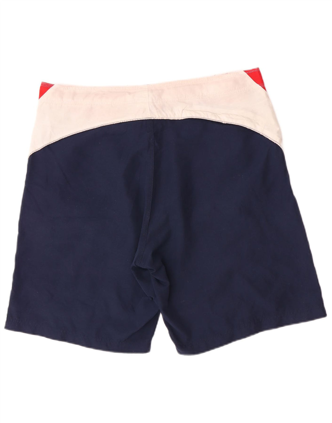 Diadora Herren-Badeshorts mit Grafik, XL, rotes Farbblock-Polyester
