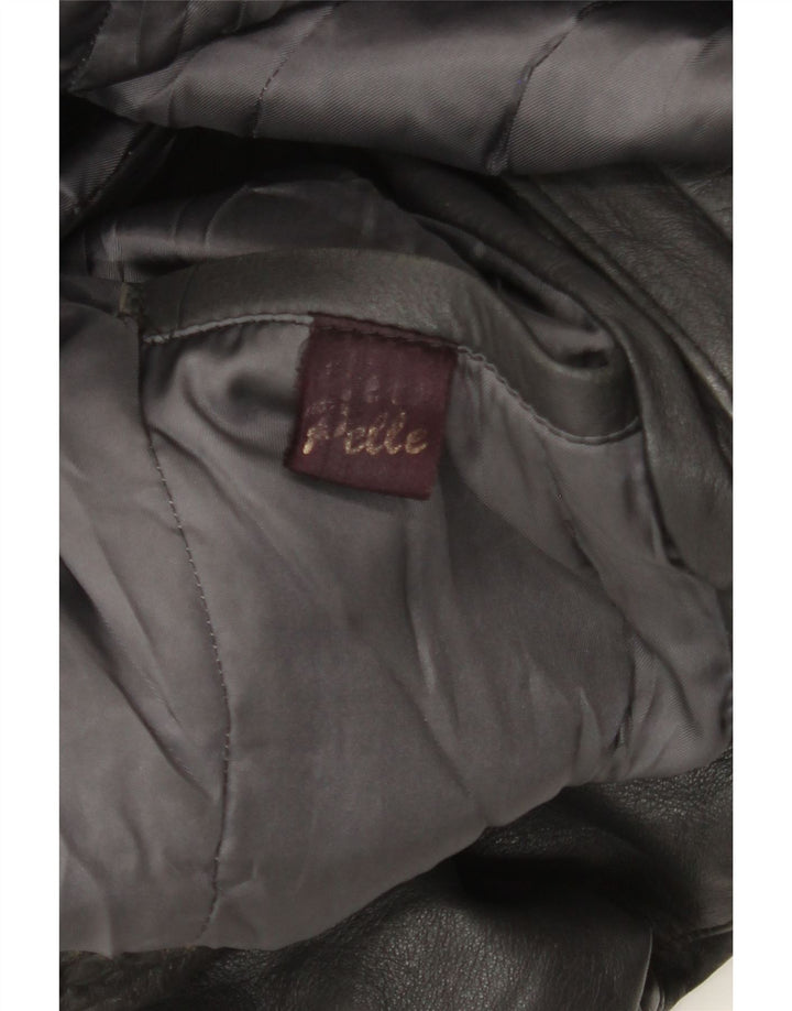 Vintage Herren Lederjacke UK 38 Mittelschwarzes Leder