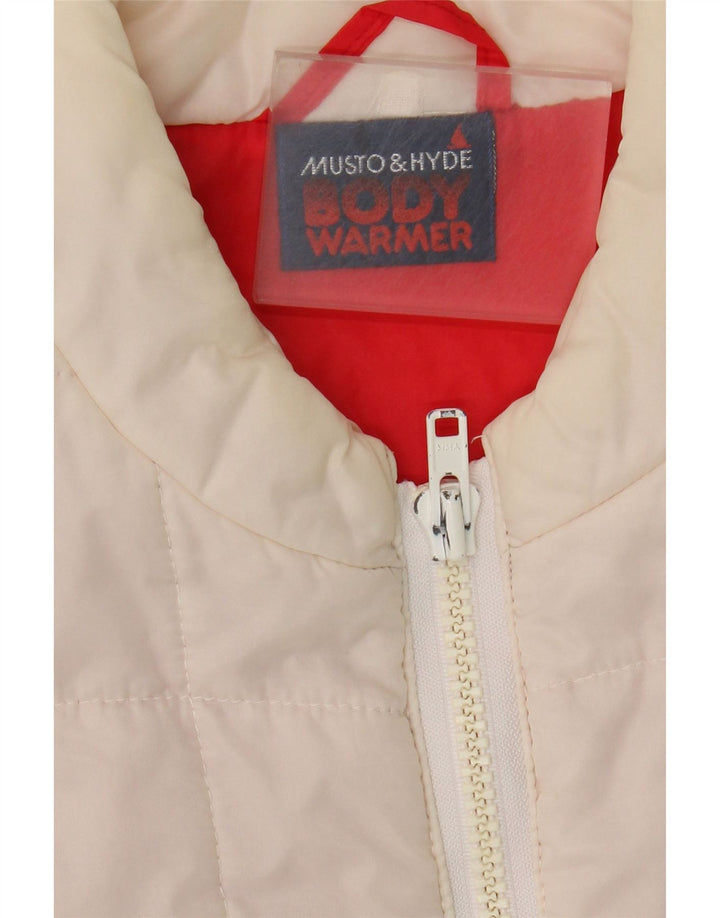 Musto Wattierte Herrenweste UK 38 Mittelmehrfarbiges Colourblock-Nylon