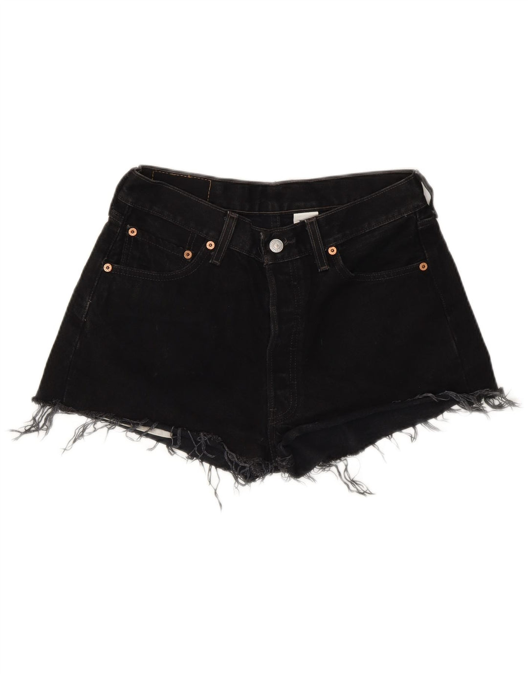 Levi's Damen 501 Denim Shorts W30 Mittelschwarze Baumwolle