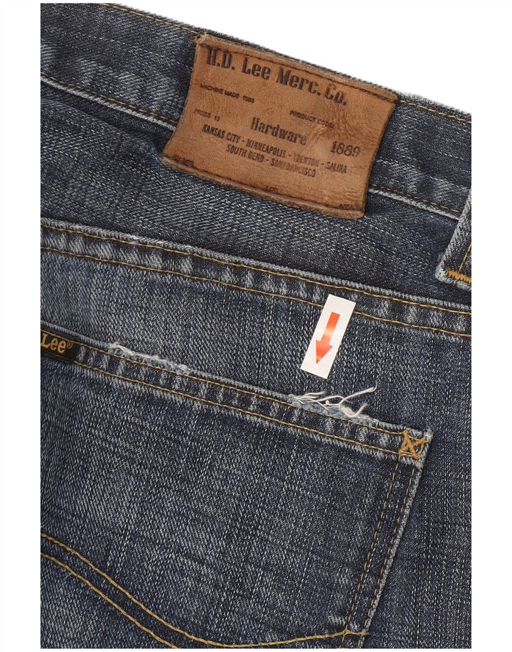 Lee Damen Flint Straight Jeans W30 L30 Blaue Baumwolle