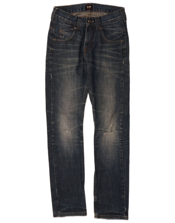 LEE Distressed Slim Jeans für Jungen, 11–12 Jahre, W26 L30, blaue Baumwolle