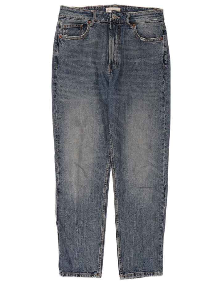 Zara Damen Tapered Jeans EU 40 Medium W30 L28 Blaue Baumwolle