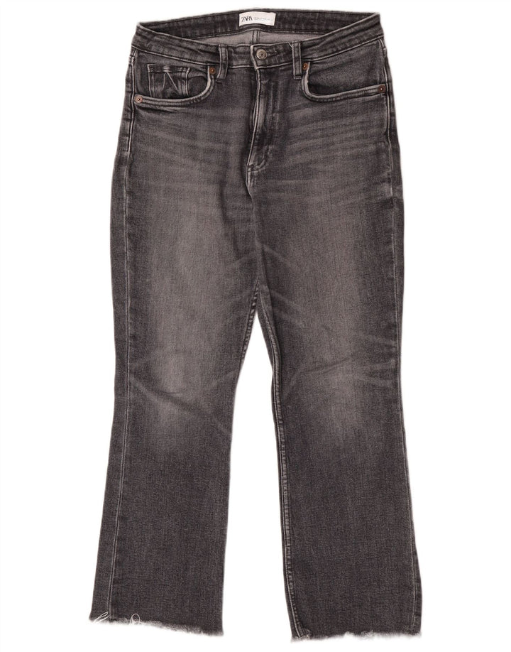 Kurze Jeans für Damen von Zara, EU 36, XS, W26, L25, Grau