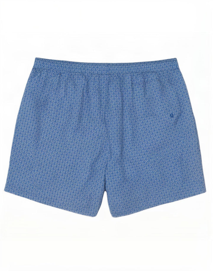 Marks & Spencer Herren-Badeshorts 2XL, blaues Blumenmuster, Polyester