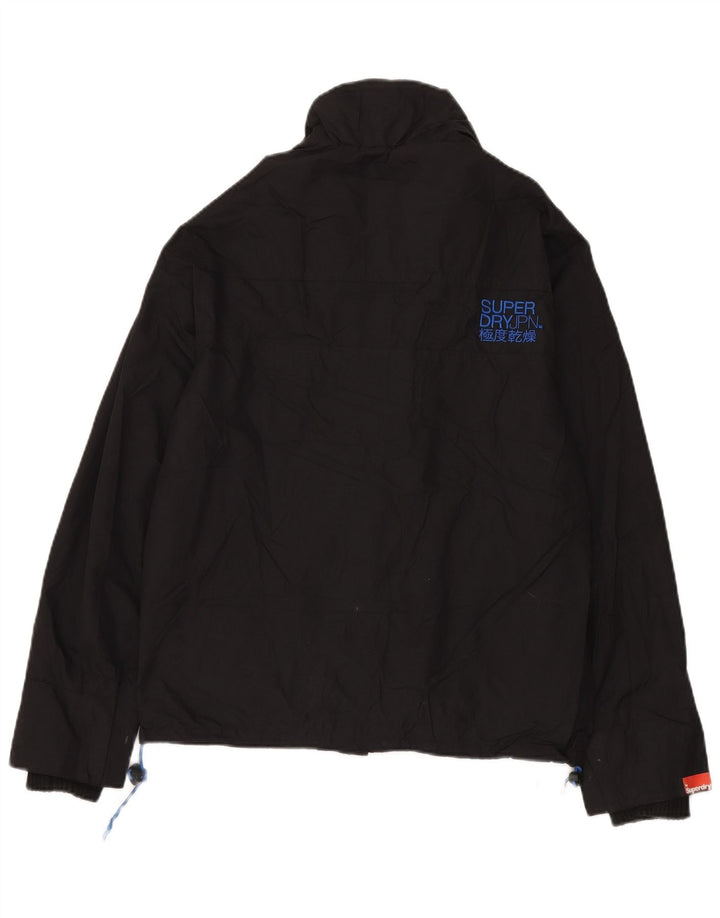 Superdry Herren The Windcheater Windjacke Mittelschwarzes Nylon