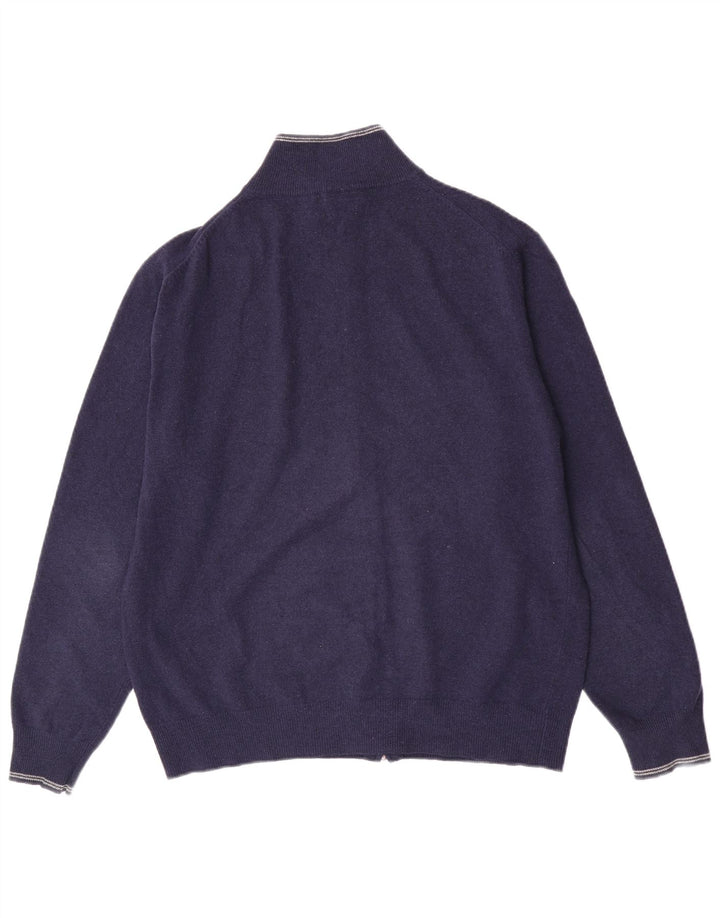 Kappa Herren Strickjacke XL Marineblaue Schurwolle