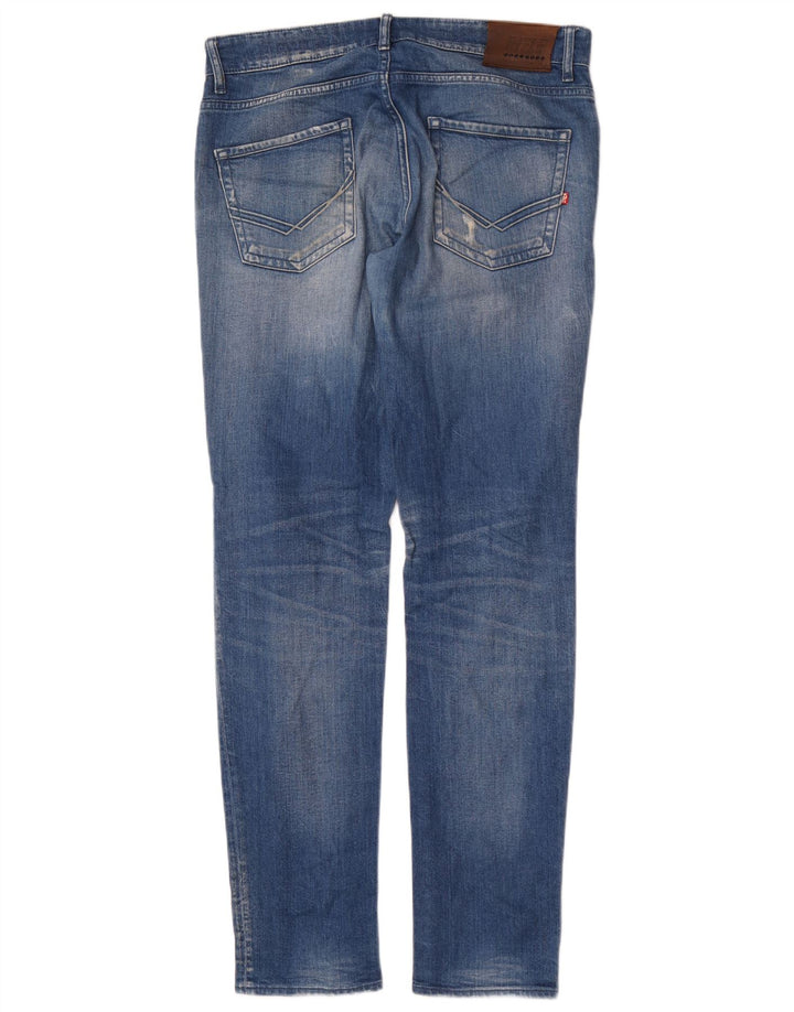 Rifle Herren Distressed Slim Jeans W32 L34 Blaue Baumwolle
