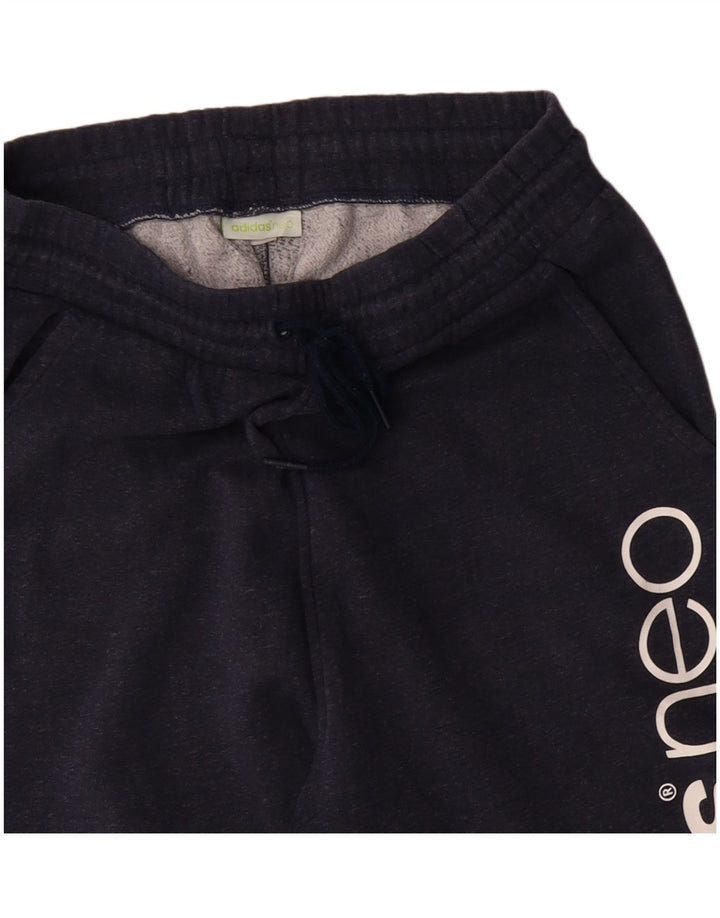 ADIDAS Damen Neo Trainingsanzug Hose Jogger UK 14 Medium Marineblau