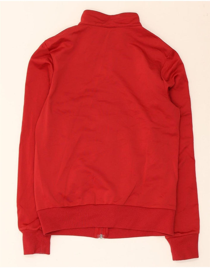 Adidas Damen Trainingsanzug Top Jacke UK 6 XS Rot Polyester