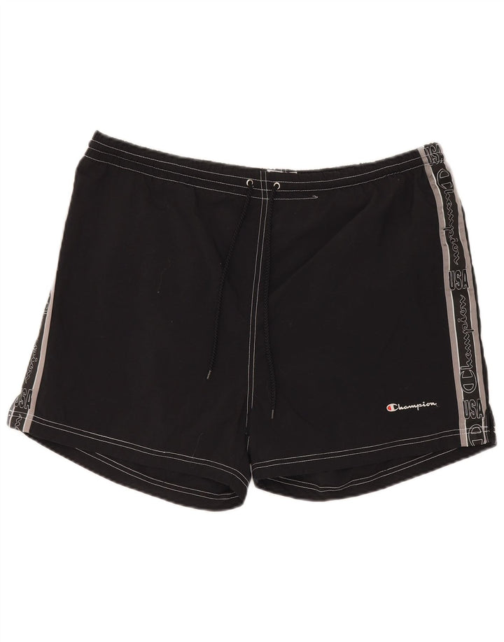 Champion Herren Graphic Sport Shorts 2XL Schwarz Polyamid