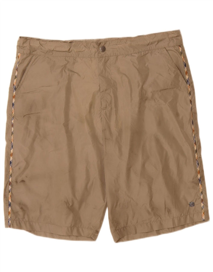Aquascutum Herren Chinoshorts IT 50 Large W36 Graues Polyamid