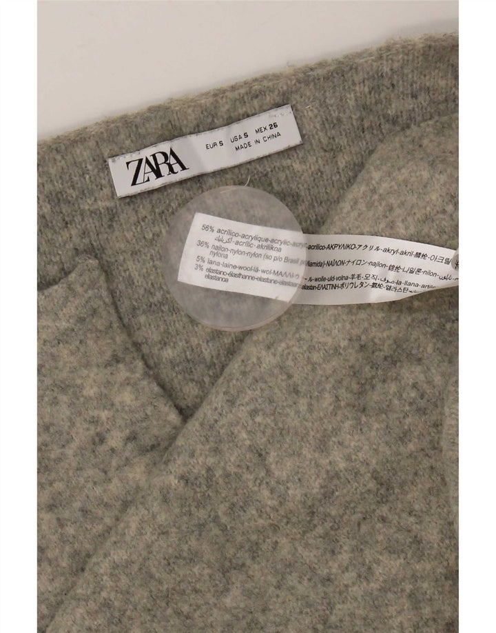 Zara Damen-Strick-Overall-2-teiliges Set UK 10 Small Grau Acryl