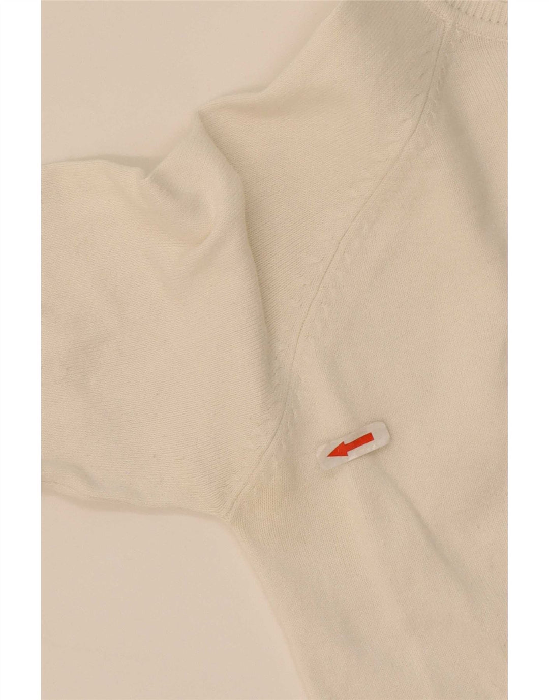 Zara Damen-Cardigan-Pullover UK 14 Große weiße Baumwolle