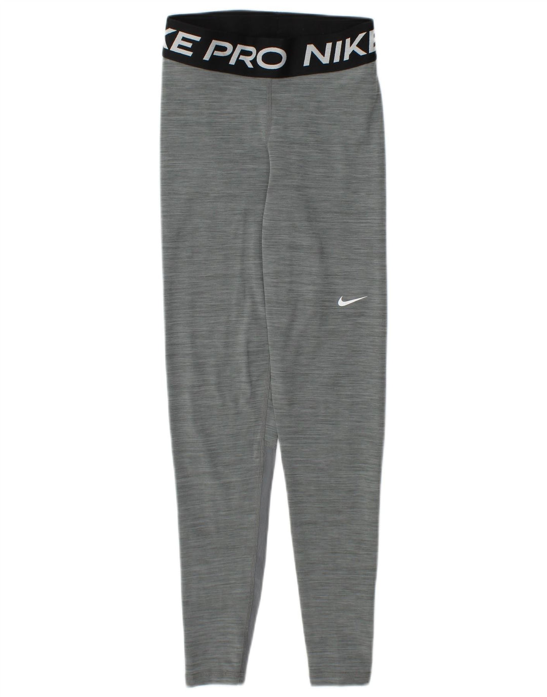 NIKE Womens Dri Fit Graphic Leggings UK 4 XS Grau meliertes Polyester