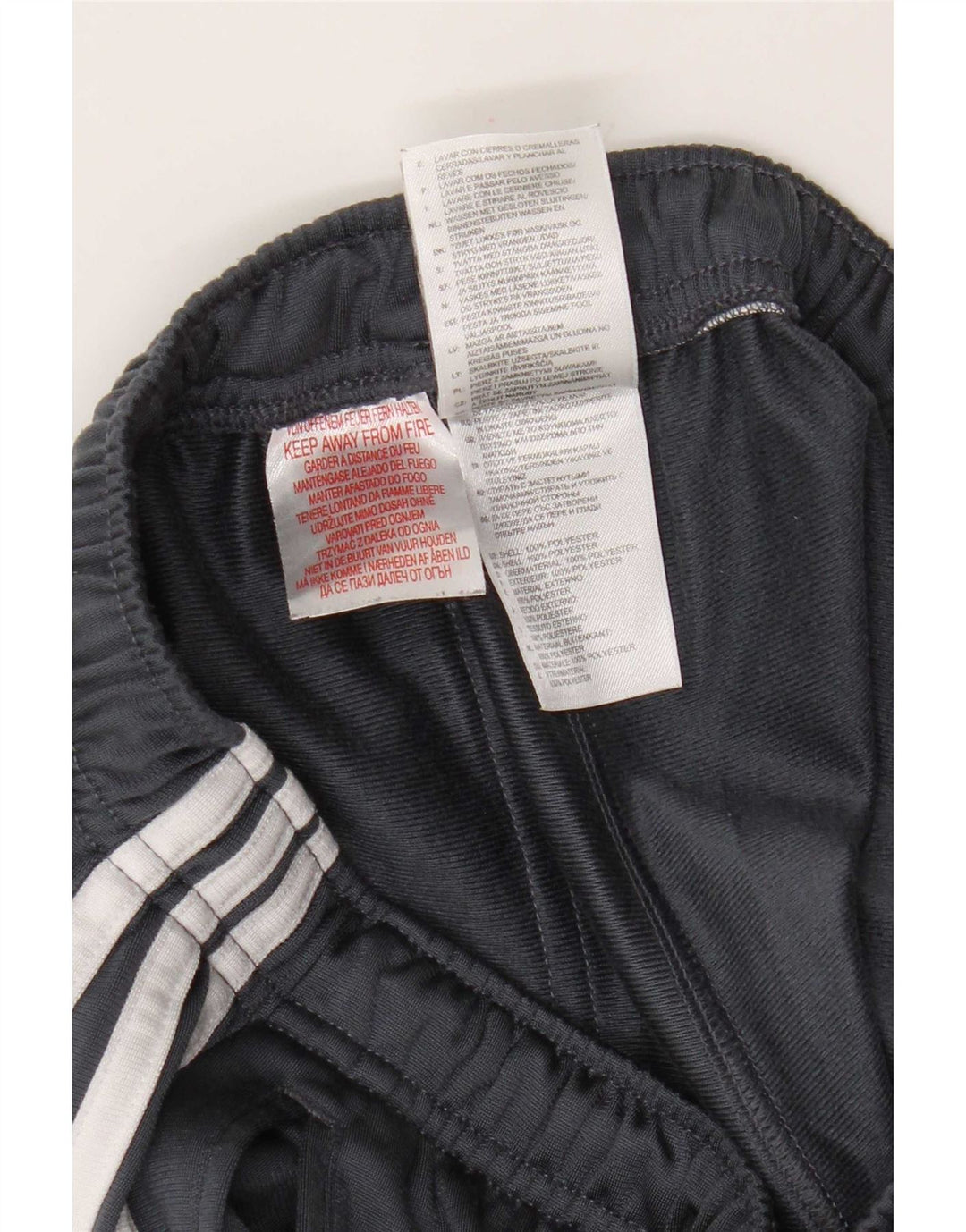 Adidas Trainingshose für Jungen, 15–16 Jahre, graues Polyester