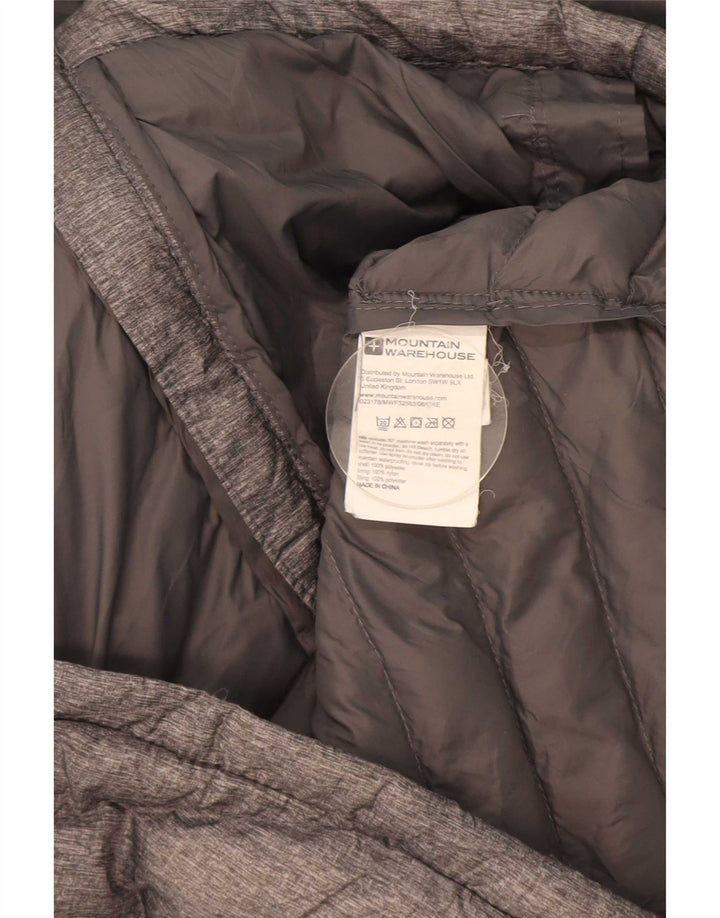 Mountain Warehouse Wattierte Damenjacke mit Kapuze, UK 14, Größe L, Grau, Polyester