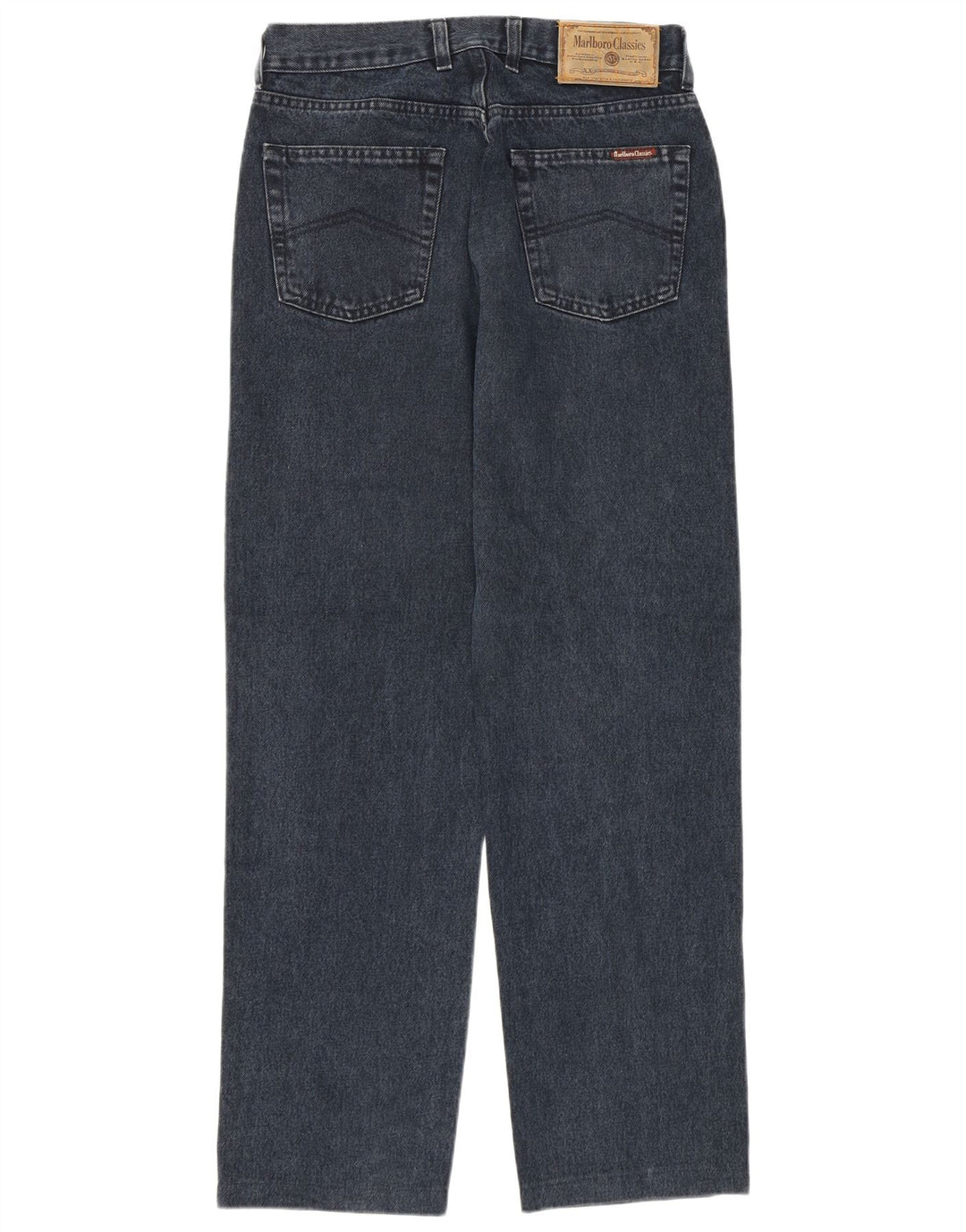 Marlboro Classics Herren Straight Jeans W31 L30 Marineblaue Baumwolle