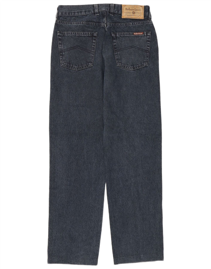 Marlboro Classics Herren Straight Jeans W31 L30 Marineblaue Baumwolle
