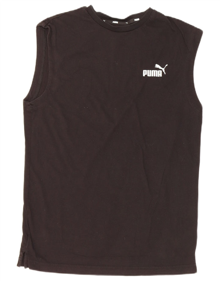Puma Herren Weste Top Small Schwarz Baumwolle