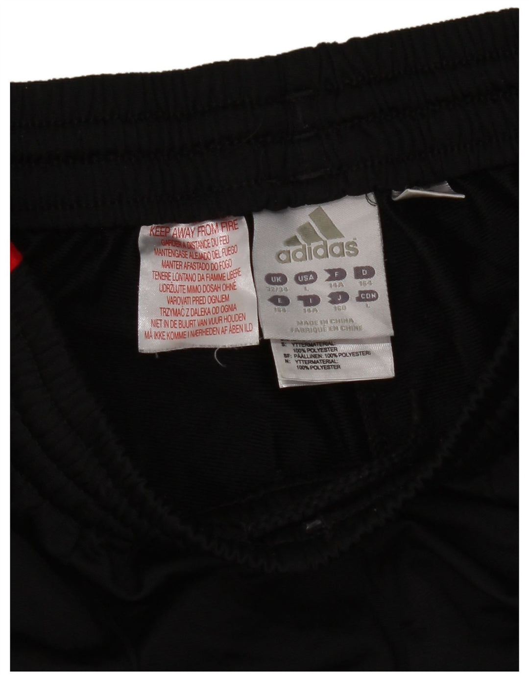 Adidas Jungen-Trainingshose, Jogginghose, 13–14 Jahre, schwarzes Polyester