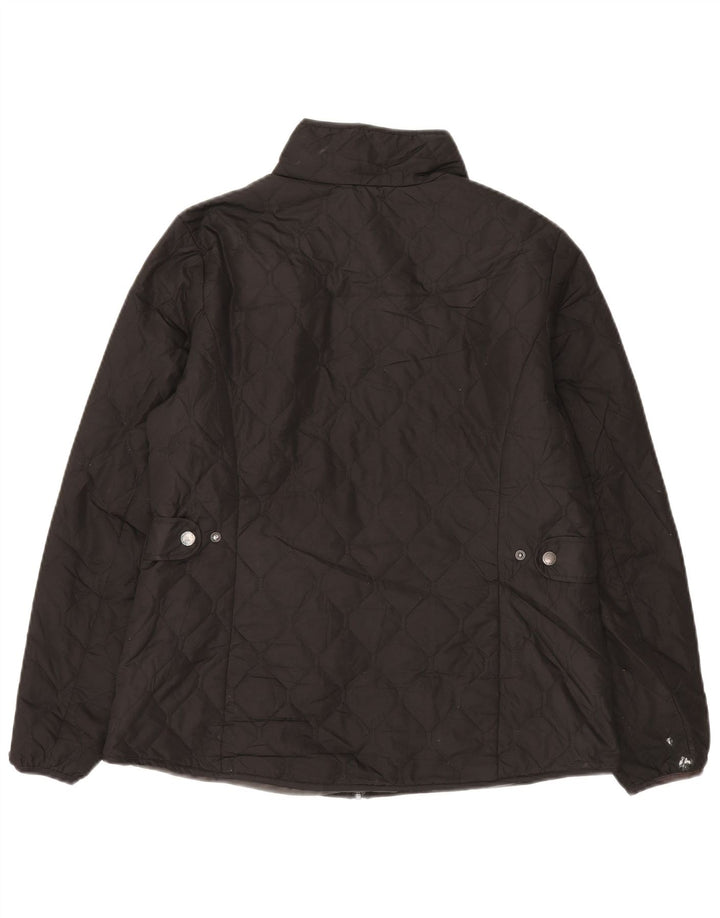 Eddie Bauer Damen Steppjacke UK 16 Large Schwarz Polyester
