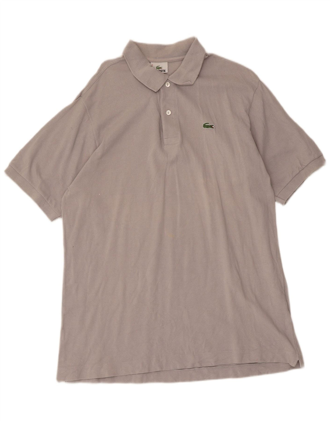 Lacoste Herren-Poloshirt, Größe 6 XL, graue Baumwolle