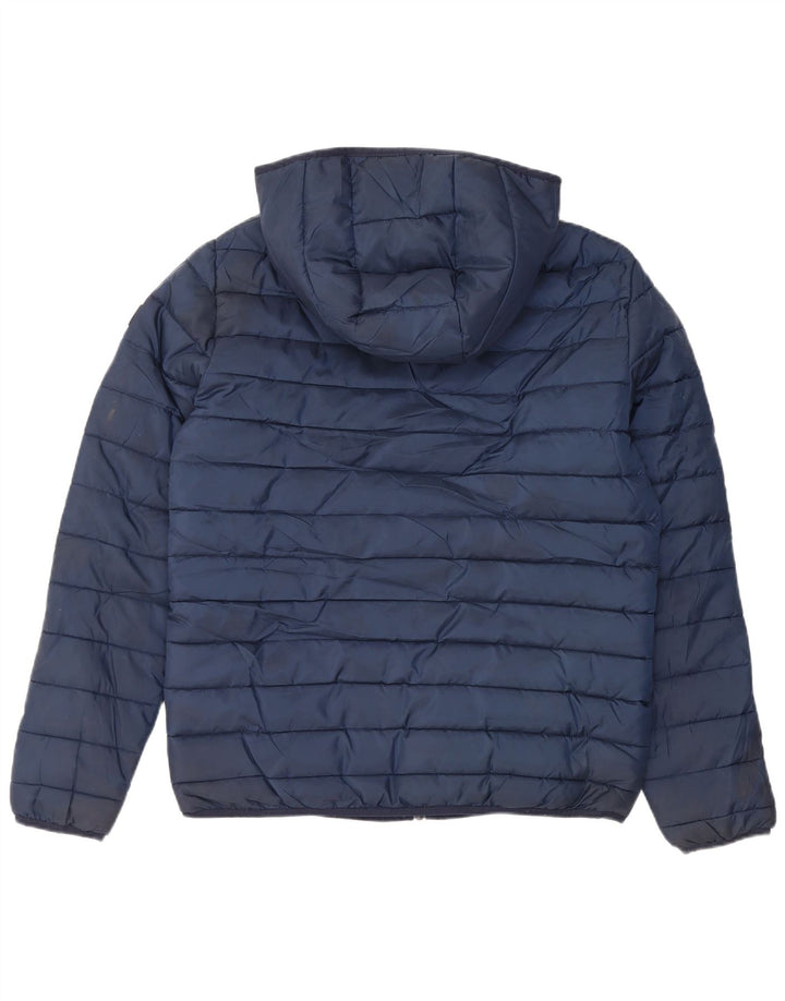JACK & JONES Wattierte Herrenjacke mit Kapuze, UK 40, Größe L, Marineblau, Polyester