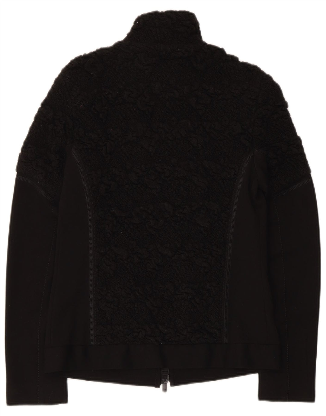 Beate Heymann Damen Strickjacke Pullover UK 10 Kleine schwarze Wolle