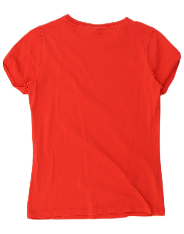 Hugo Boss Damen T-Shirt Top UK 10 Small Rot Baumwolle