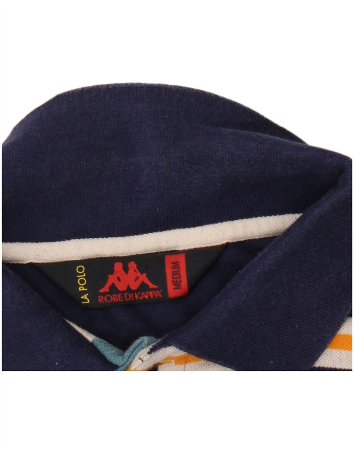 Kappa Herren Poloshirt Medium Marineblau gestreift