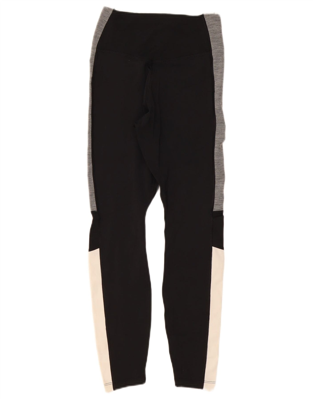 NIKE Damen Dri Fit Leggings UK 4 XS Schwarzes Colourblock-Polyester